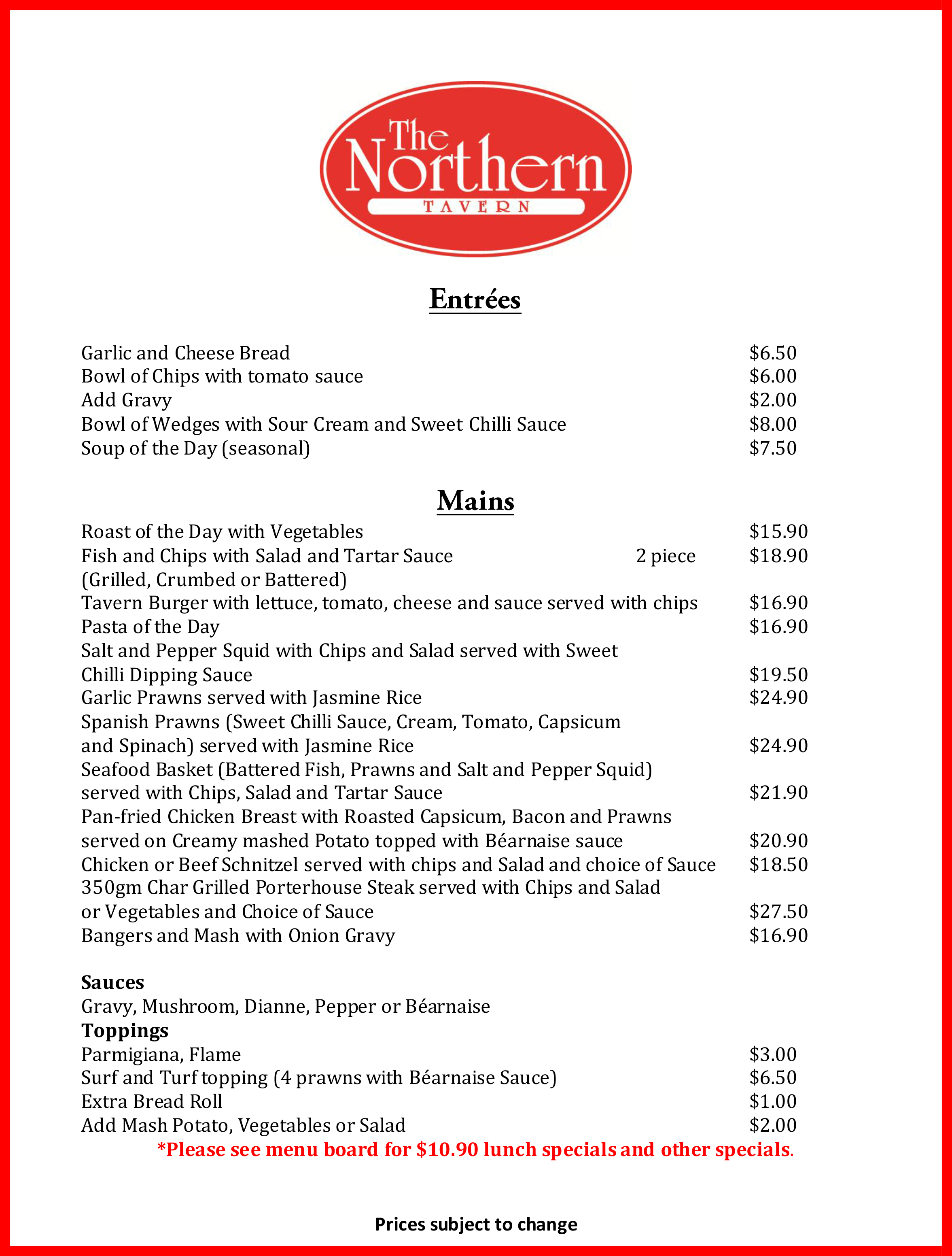 northern quest casino buffet menu